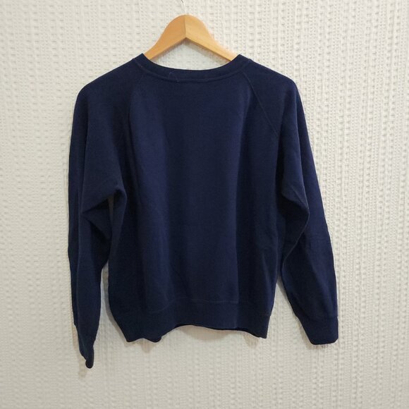 Vintage 80s Penn State Artex Sweatshirt Crewneck Made in USA Navy Small - Picture 3 of 11